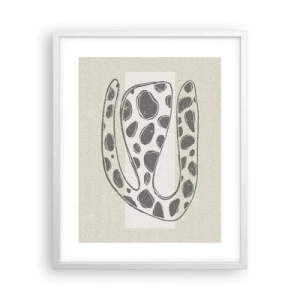 Poster în ramă albă - O creatură bizară - 40x50 cm