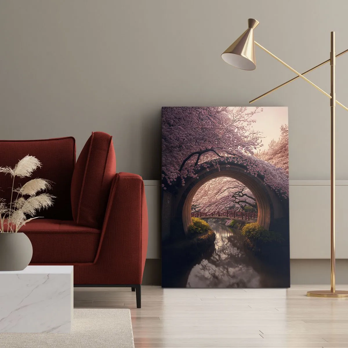 Tablou pe pânză - Primăvara japoneză - 50x70 cm