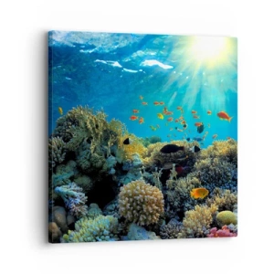 Tablou pe pânză - Comori subacvatice - 30x30 cm