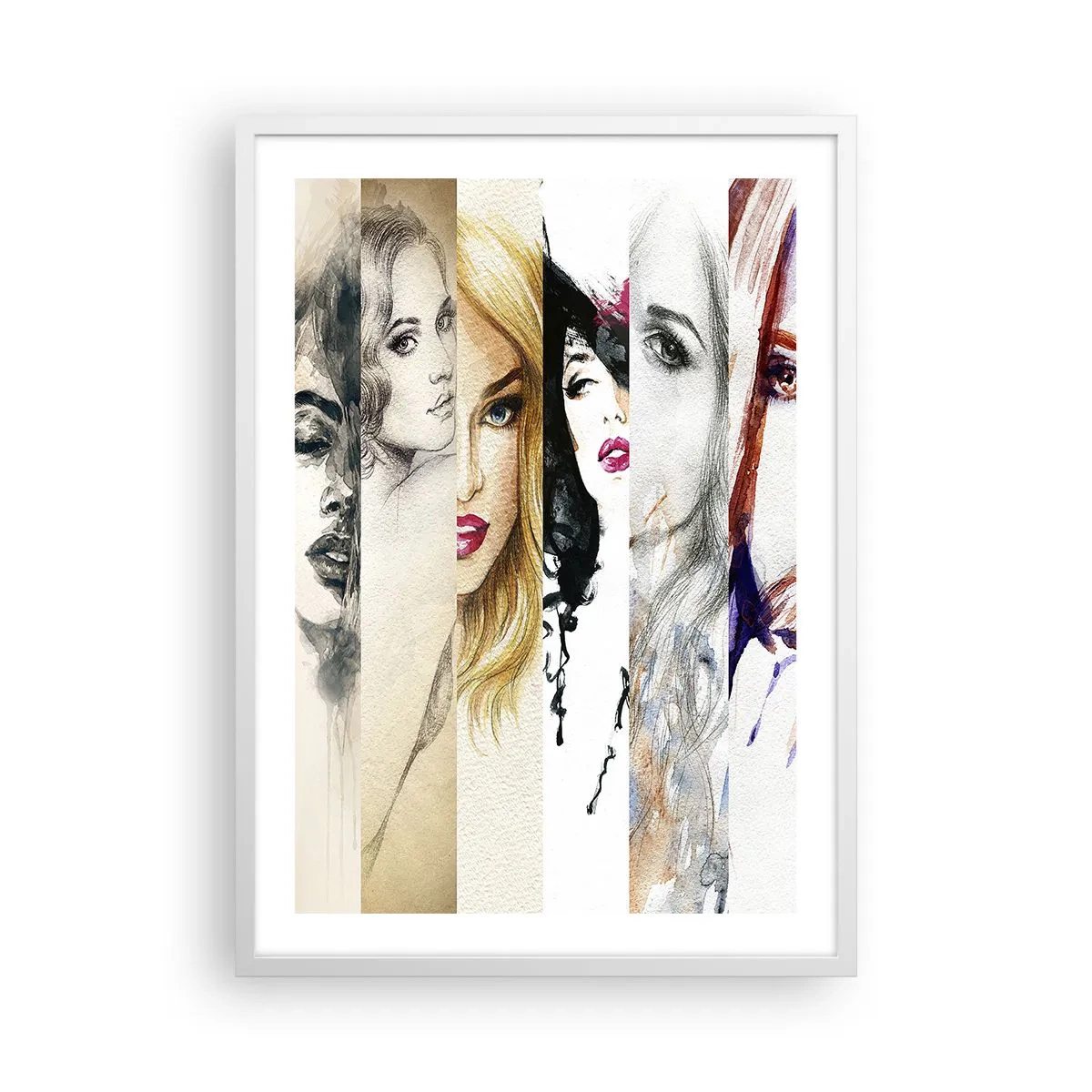 Poster în ramă albă - Și întotdeauna ești TU - 50x70 cm