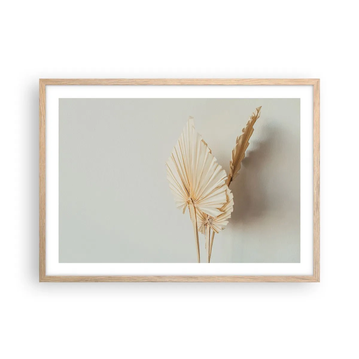 Poster în ramă de stejar deschis - Când este nevoie de ușurare - 70x50 cm