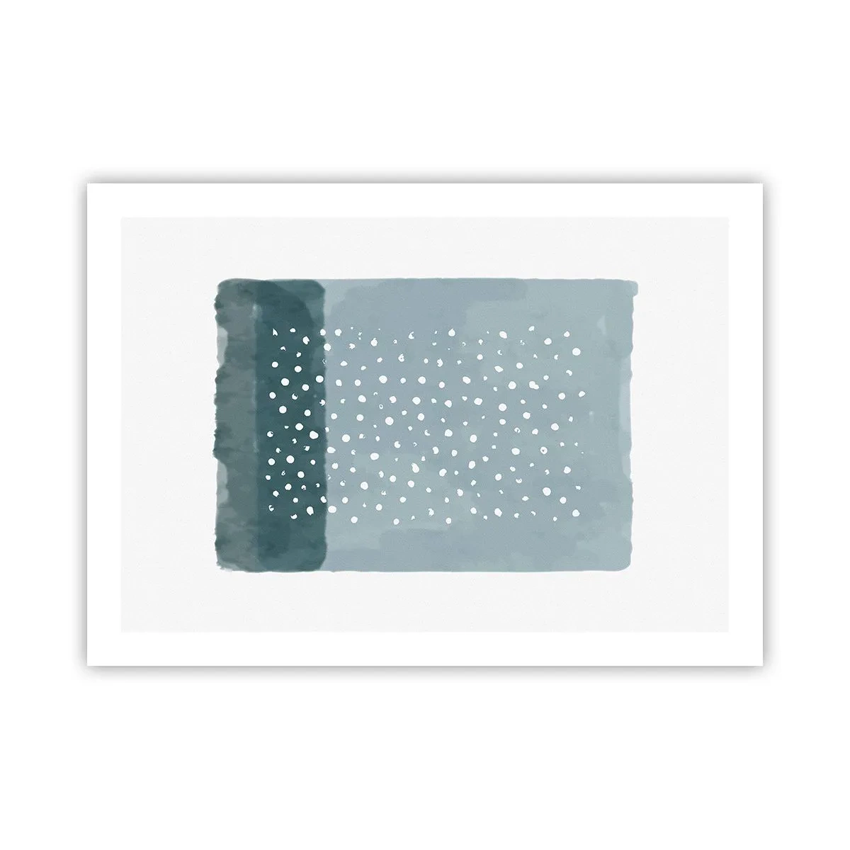 Poster - Crescute pe albastru - 70x50 cm