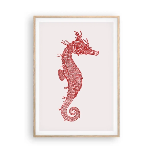 Poster în ramă de stejar deschis - Creatură complexă - 70x100 cm