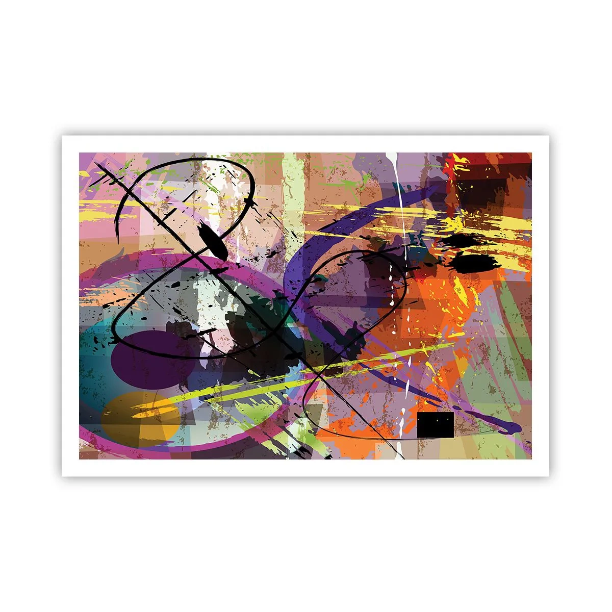 Poster - Poate fi drept sau de jur împrejur - 100x70 cm