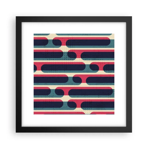 Poster în ramă neagră - Înăuntru și înainte - 30x30 cm
