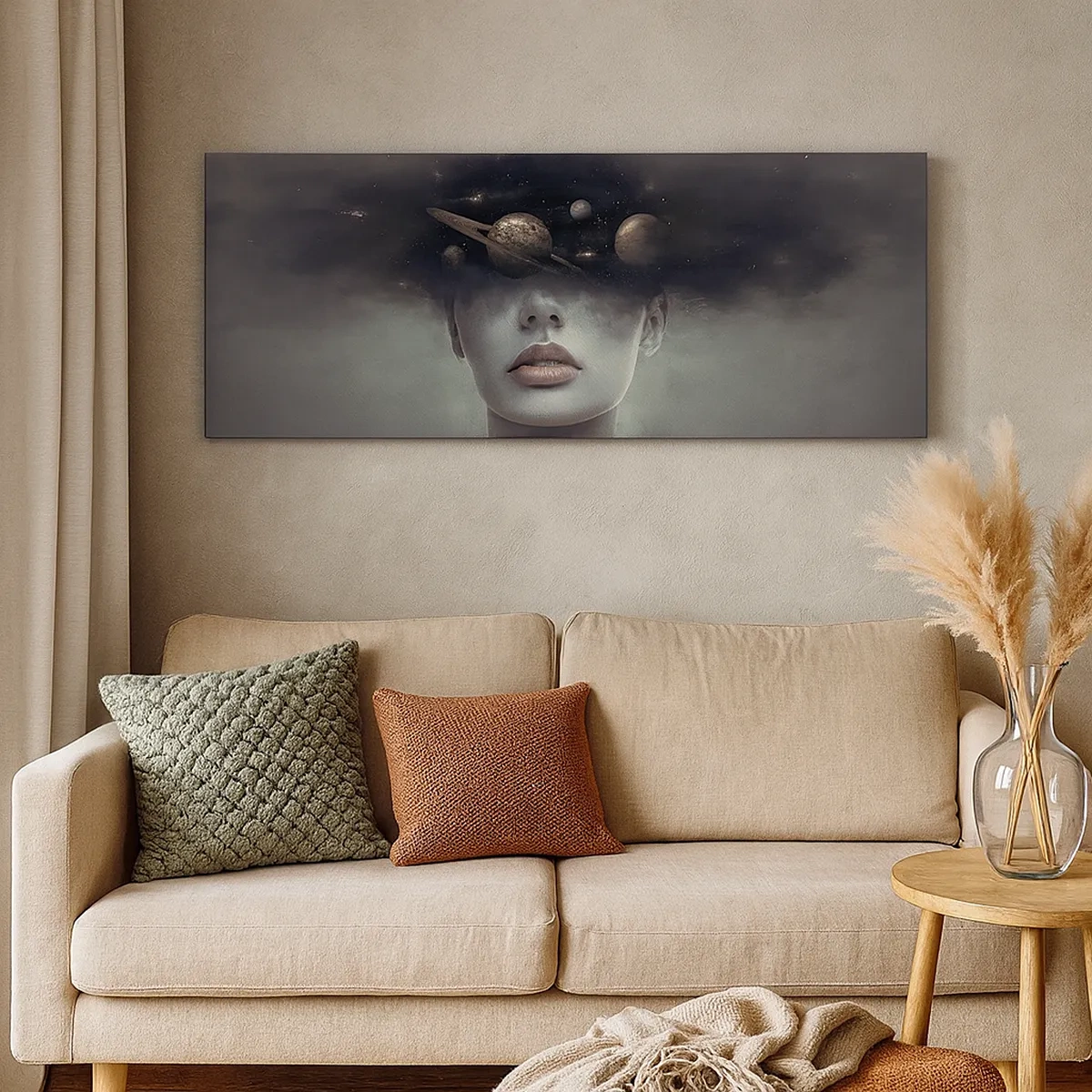 Tablou pe pânză - Și planetele o iau razna... - 30x30 cm