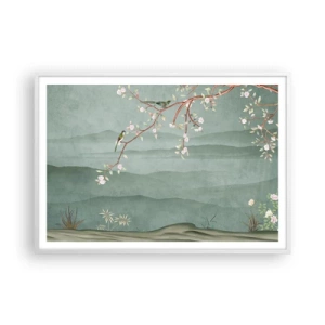 Poster în ramă albă - Primăvara, ah, tu ești - 100x70 cm