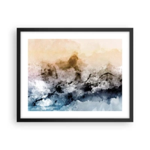 Poster în ramă neagră - Scufundate într-un vârtej de ceață - 50x40 cm