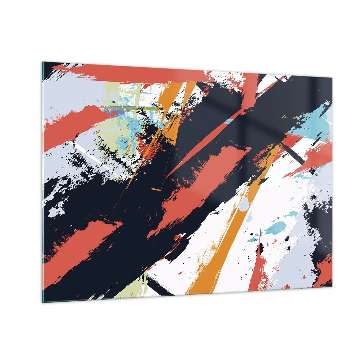 Tablou pe sticlă - Compoziție dinamică - 100x70 cm