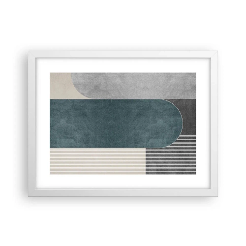 Poster în ramă albă - Compoziție de nivel - 40x30 cm