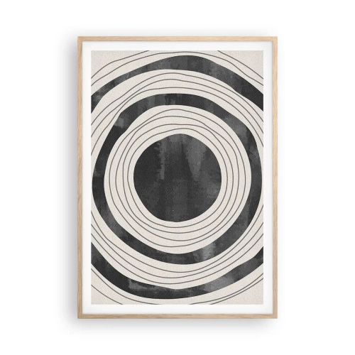 Poster în ramă de stejar deschis - Direct la subiect - 70x100 cm