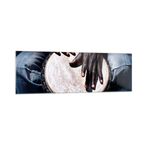 Tablou pe sticlă - Trăiește în ritmul tău - 160x50 cm