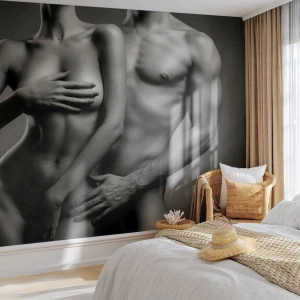 Tapet Premium Canvas - Adam și Eva - Femeie, Om, Corp - 200x140 cm