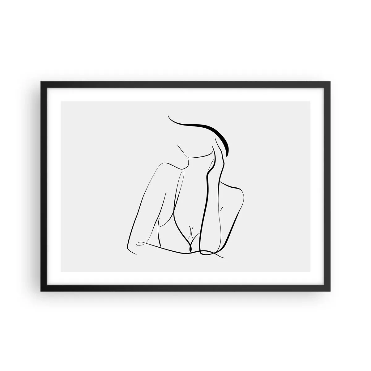 Poster în ramă neagră - Pe valul unui vis - 70x50 cm