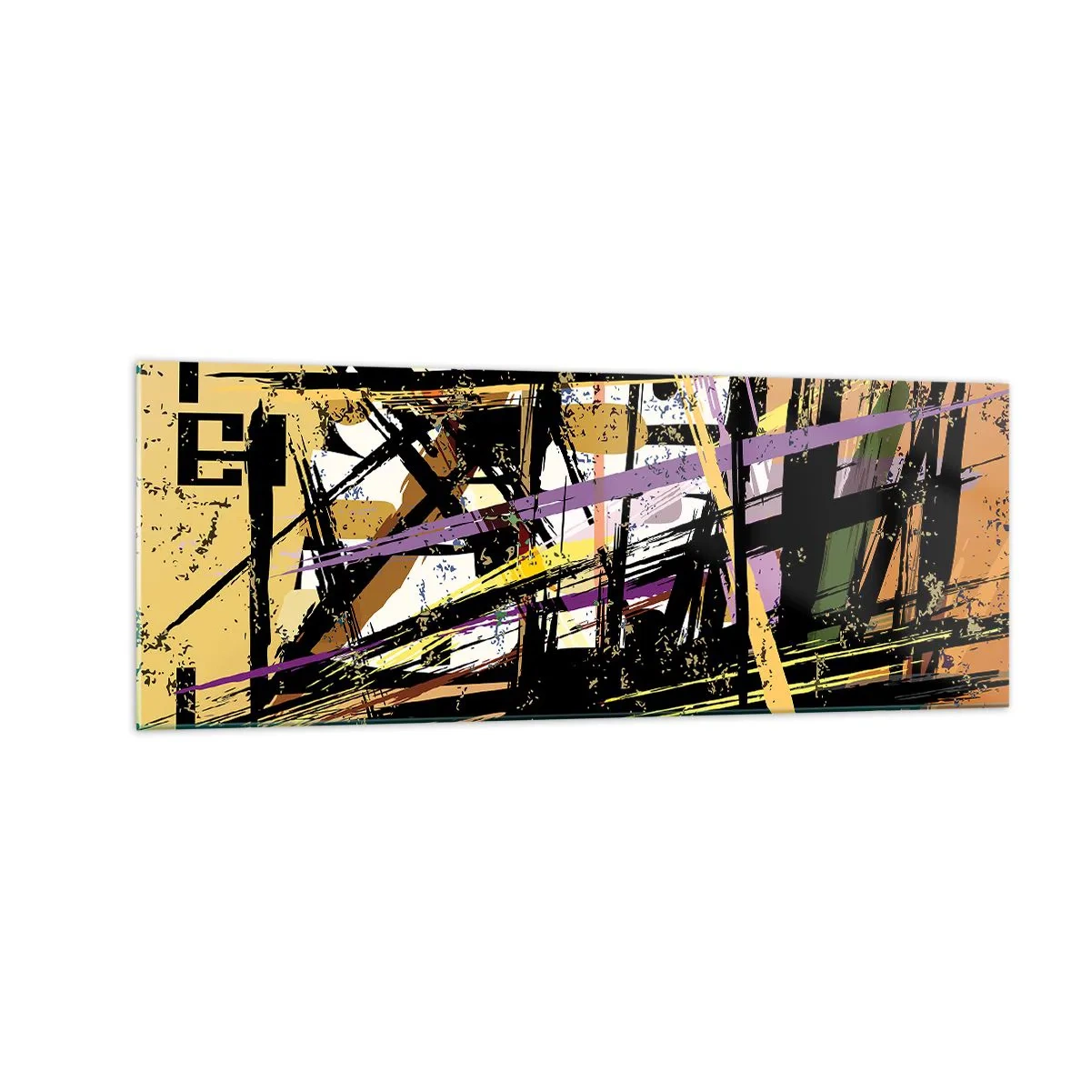 Tablou pe sticlă - Tăietură ascuțită - 140x50 cm