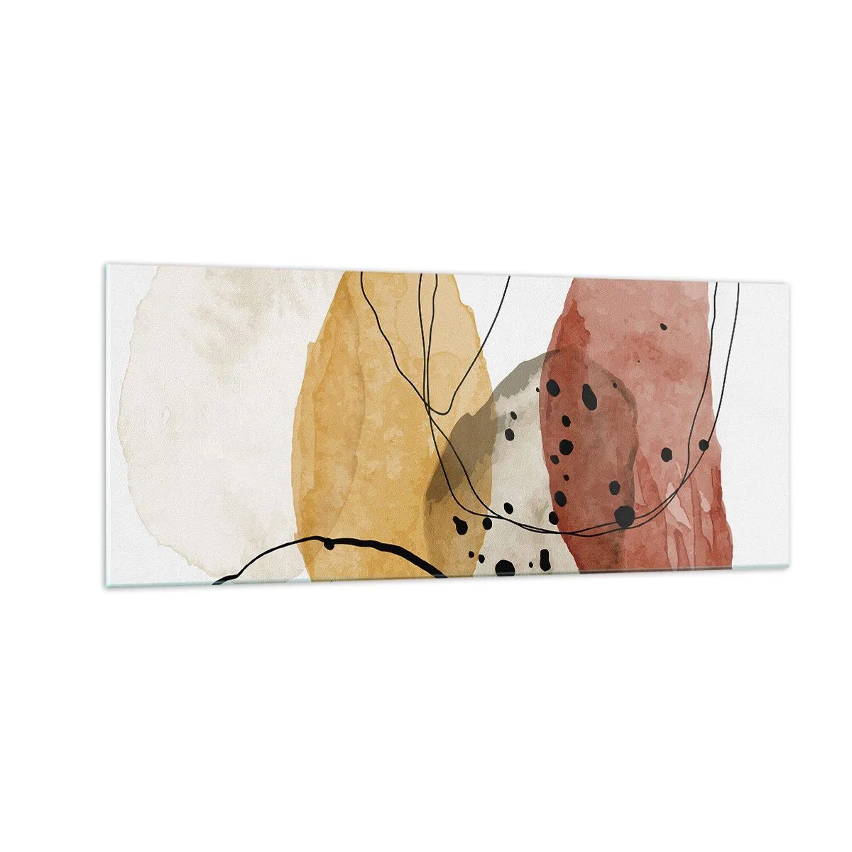 Tablou pe sticlă - Ca aerul, limpezi și ușoare - 100x40 cm