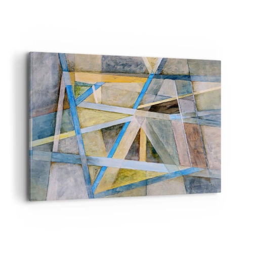 Tablou pe pânză - Drept sau de-a curmezișul? - 100x70 cm