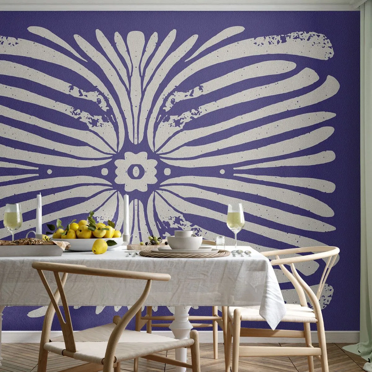 Tapet Standard Eco - Inspirații etnice - Boho, Botanic, Bucată - 350x256 cm