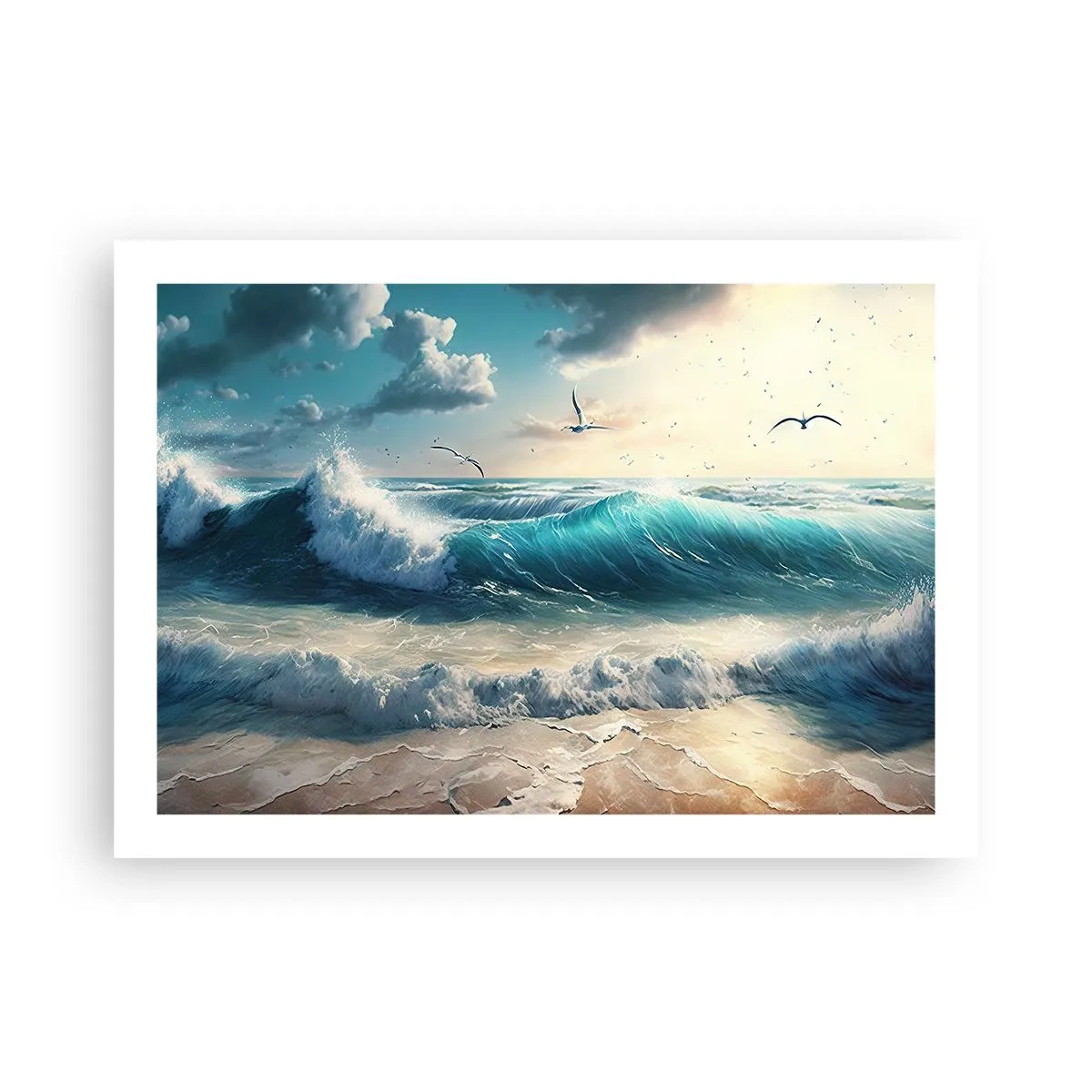 Poster - Sunetul valurilor doar pentru tine - 70x50 cm