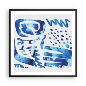 Poster în ramă neagră - Înapoi la rădăcini - 60x60 cm