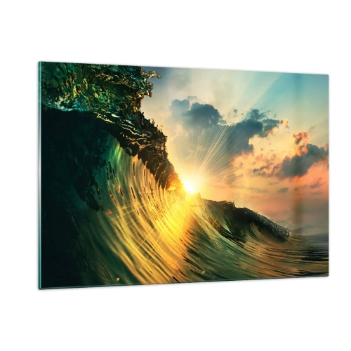 Tablou pe sticlă - Surferule, unde ești? - 120x80 cm