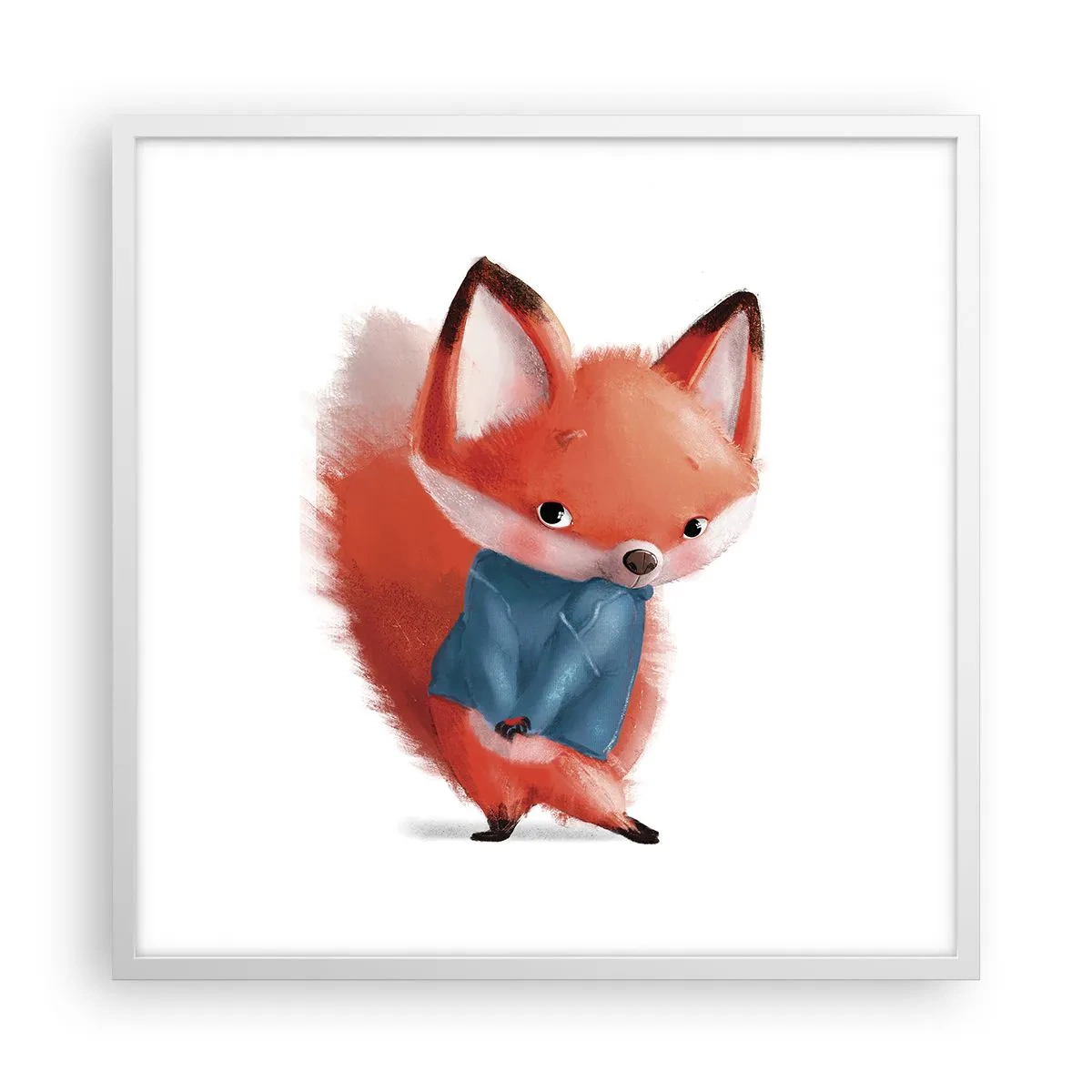 Poster în ramă albă - Îmi vine bine? - 60x60 cm