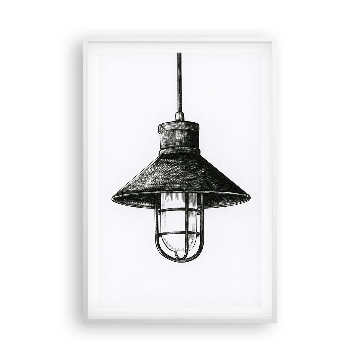 Poster în ramă albă - Cu mulți ani în urmă... - 61x91 cm