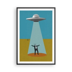 Poster în ramă neagră - Întâlnire de gradul III - 61x91 cm