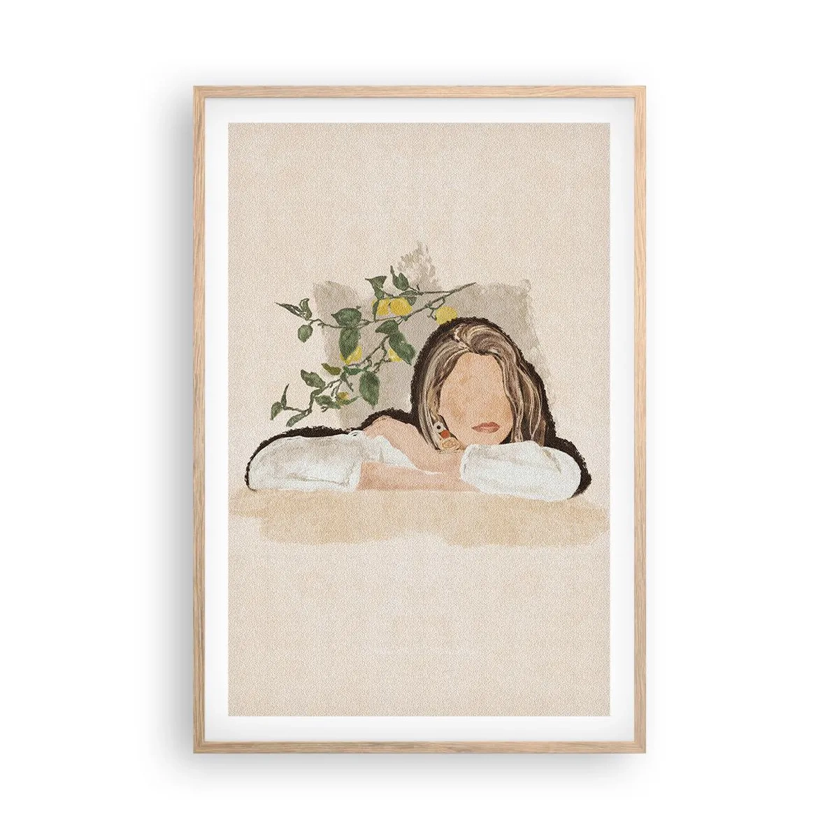 Poster în ramă de stejar deschis - Frumusețea sudului - 61x91 cm