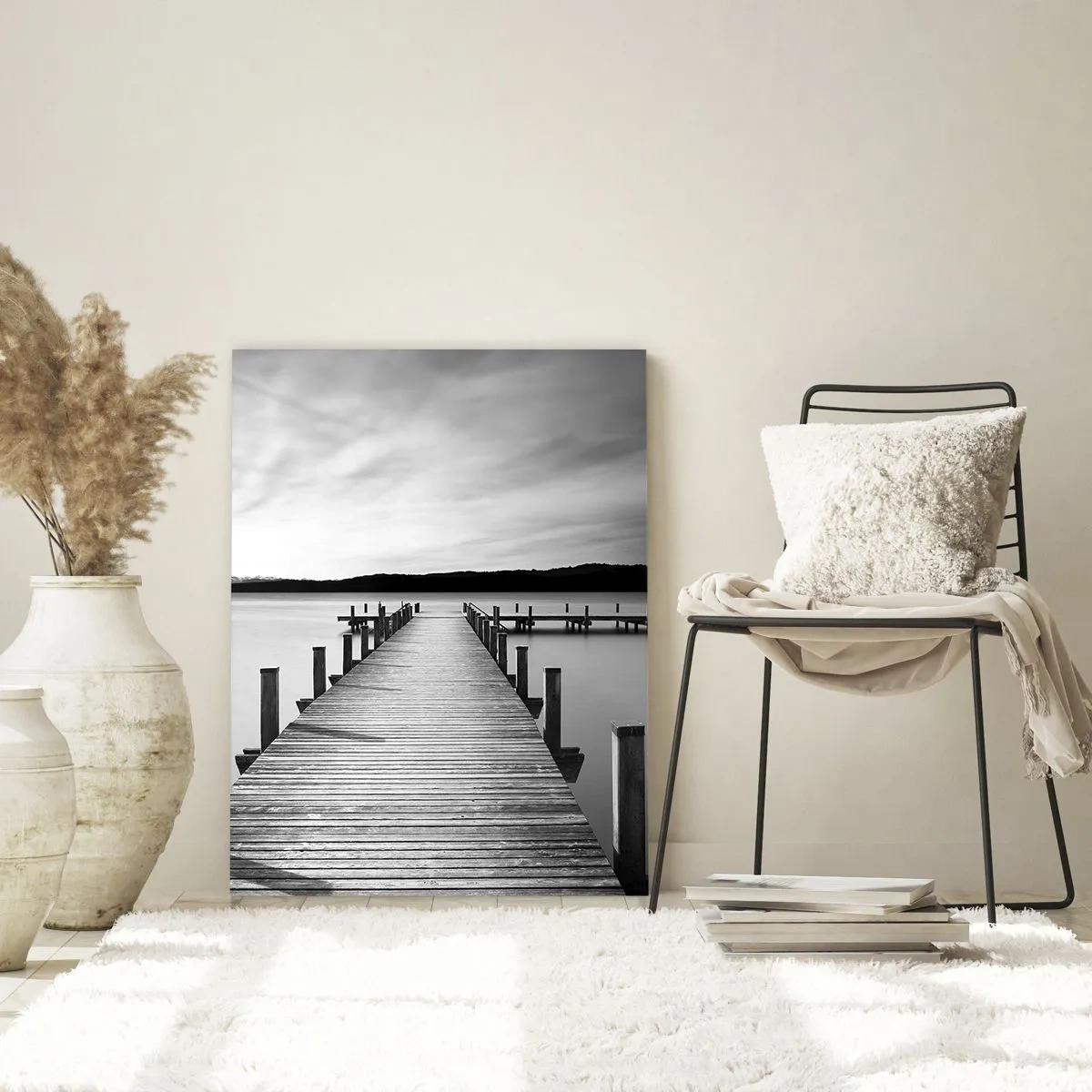 Tablou pe sticlă - La adăpostul apei - pace - 50x70 cm