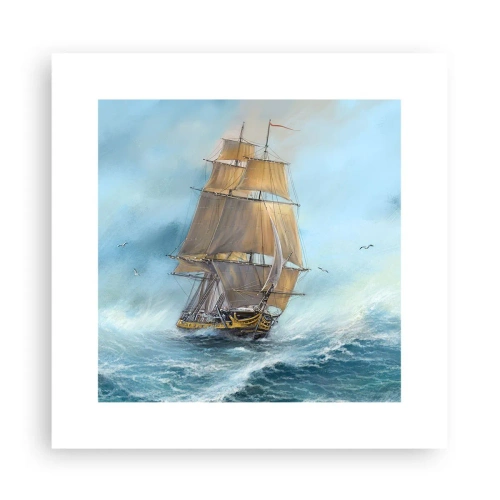 Poster - Rulează pe valuri - 30x30 cm