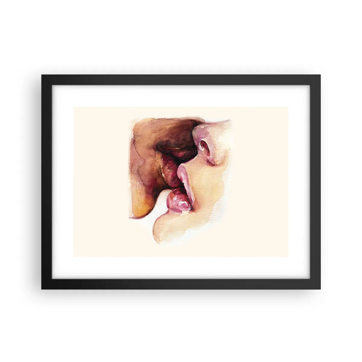 Poster în ramă neagră - Ca ziua și noaptea, ca cerul și pământul - 40x30 cm