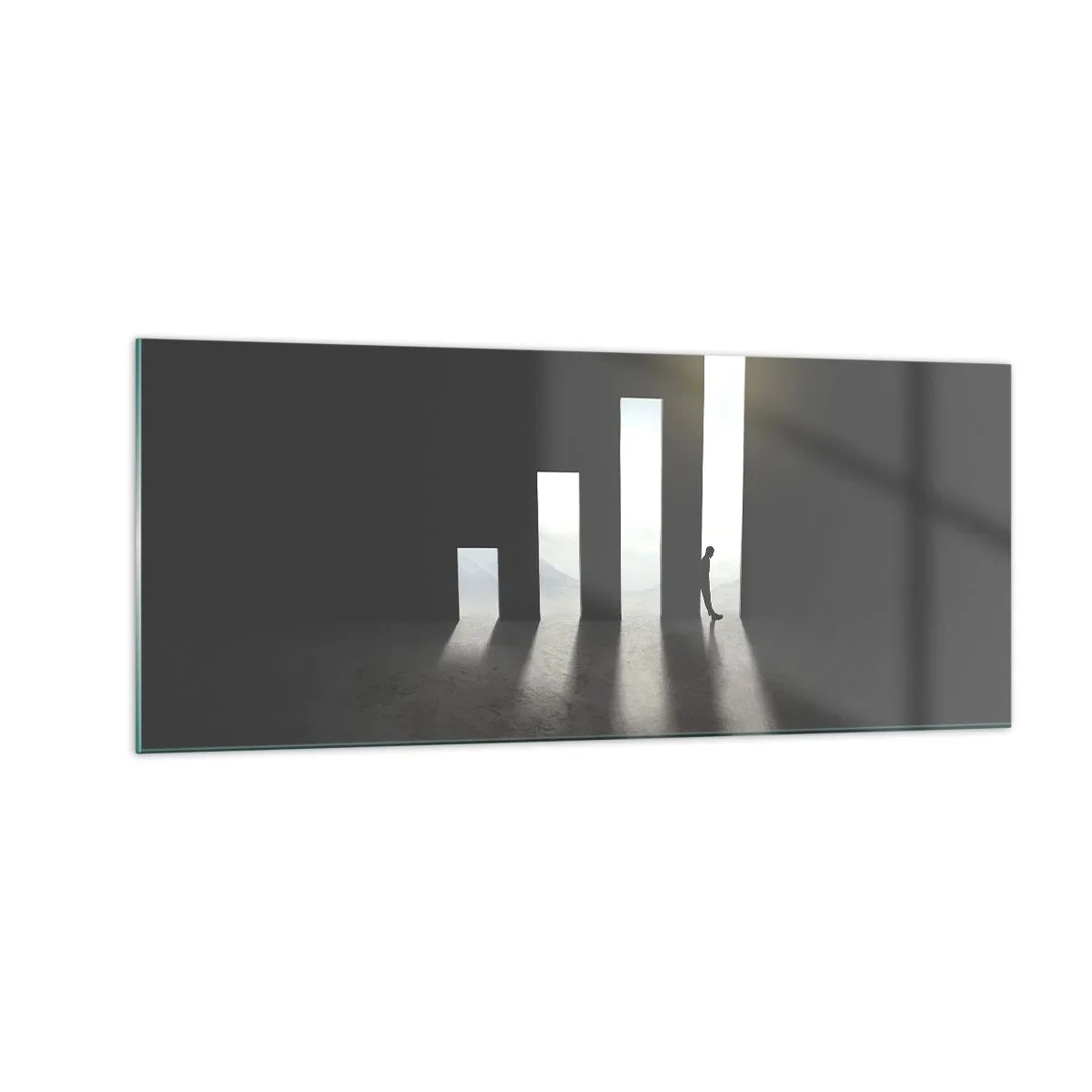 Tablou pe sticlă - Succesul - o impresie - 100x40 cm
