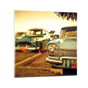 Tablou pe sticlă - Vom aștepta și vom vedea - 30x30 cm