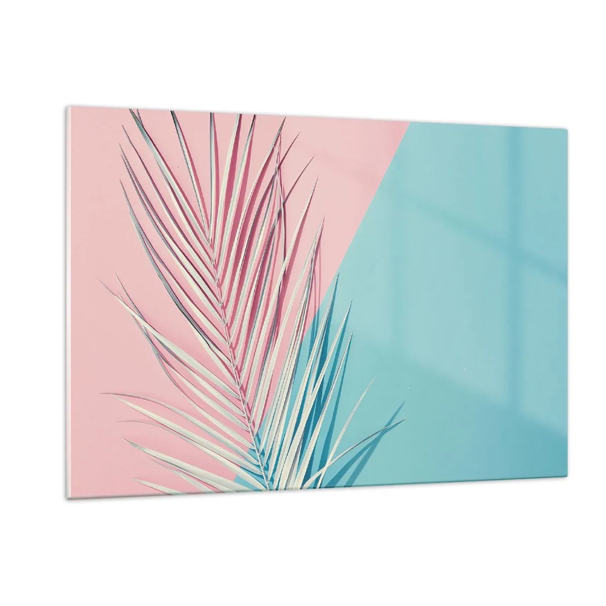 Tablou pe sticlă - Impresie tropicală - 120x80 cm