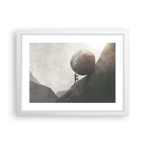 Poster în ramă albă - Cred, în ciuda așteptărilor - 40x30 cm