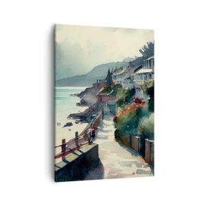 Tablou pe pânză - Orășel mediteraneean - 50x70 cm