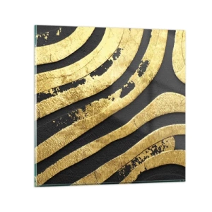 Tablou pe sticlă - Totul curge - 40x40 cm