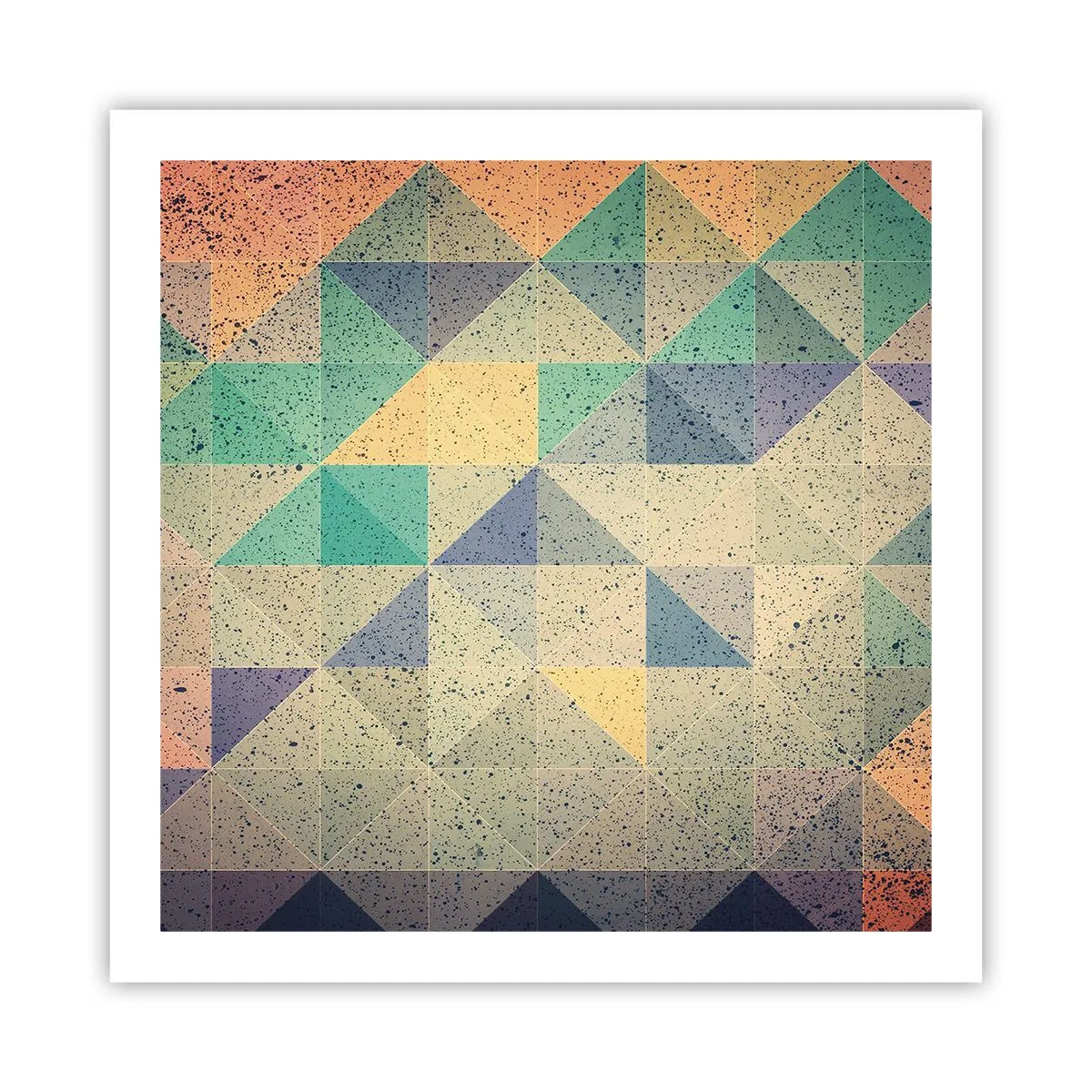 Poster - Republica triunghiurilor - 60x60 cm