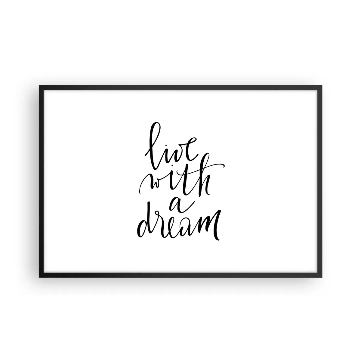 Poster în ramă neagră - Of course - 91x61 cm