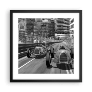 Poster în ramă neagră - A fost odată ca niciodată în Monte Carlo - 40x40 cm