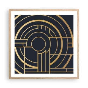 Poster în ramă de stejar deschis - Întoarcerea lucrurilor - 60x60 cm
