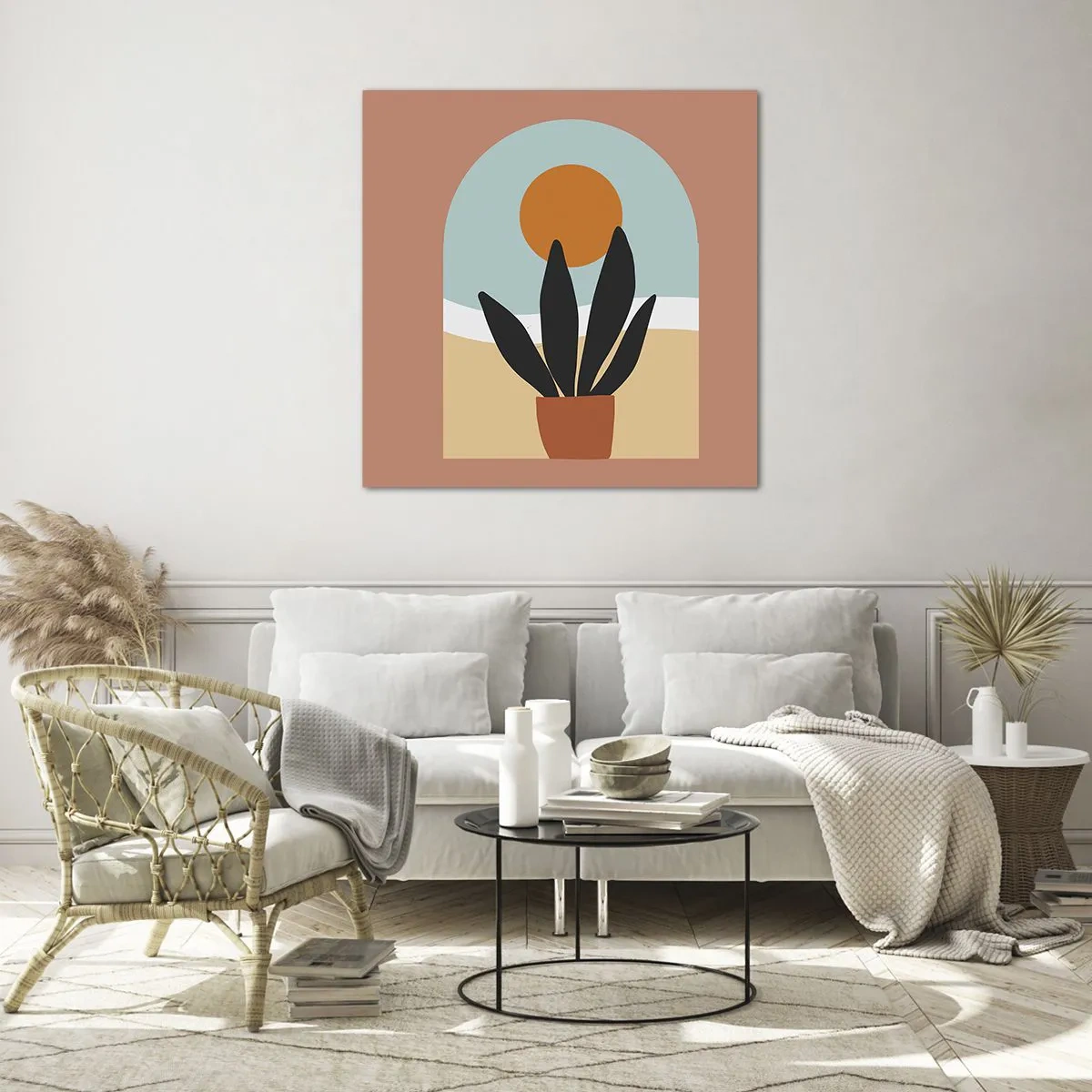 Tablou pe sticlă - Bucurii mici - 60x60 cm