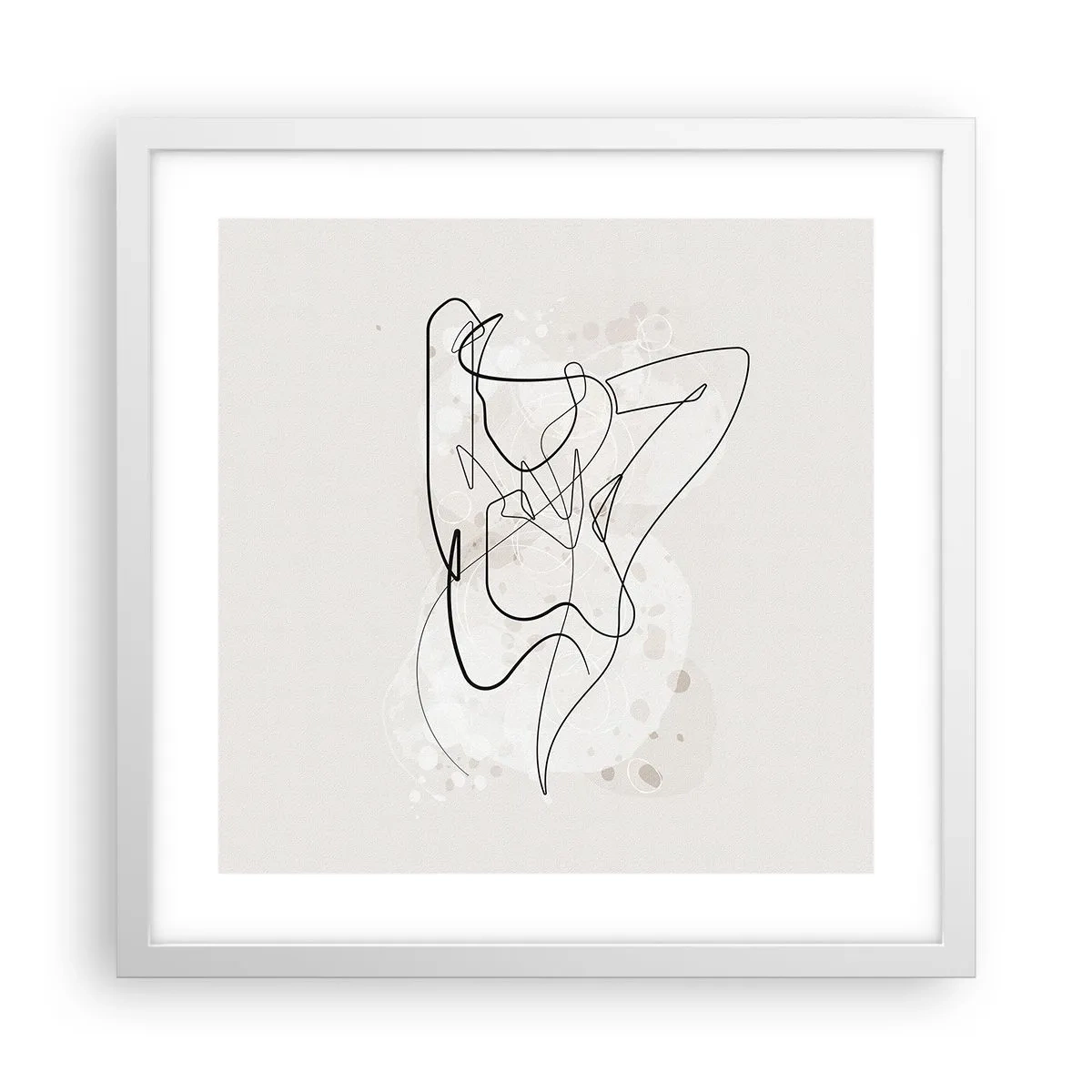Poster în ramă albă - Arta seducției - 40x40 cm