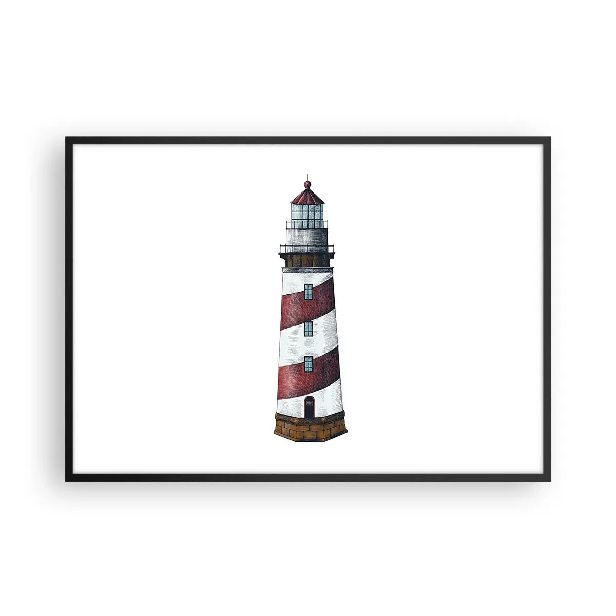 Poster în ramă neagră - Întotdeauna de veghe - 100x70 cm