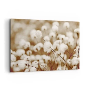 Tablou pe pânză - Câmp pufos - 100x70 cm