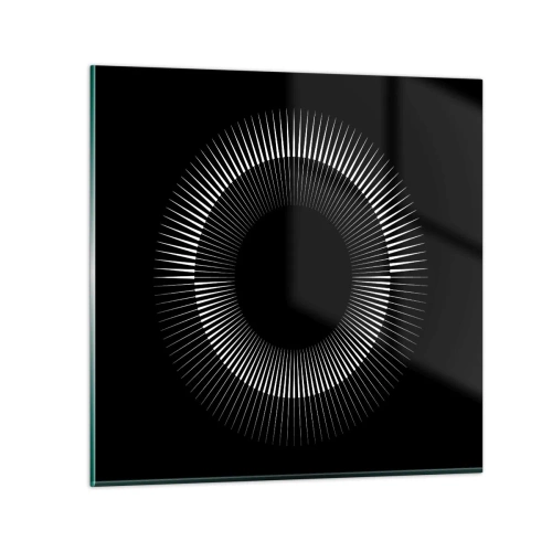 Tablou pe sticlă - Soarele Negru - 30x30 cm