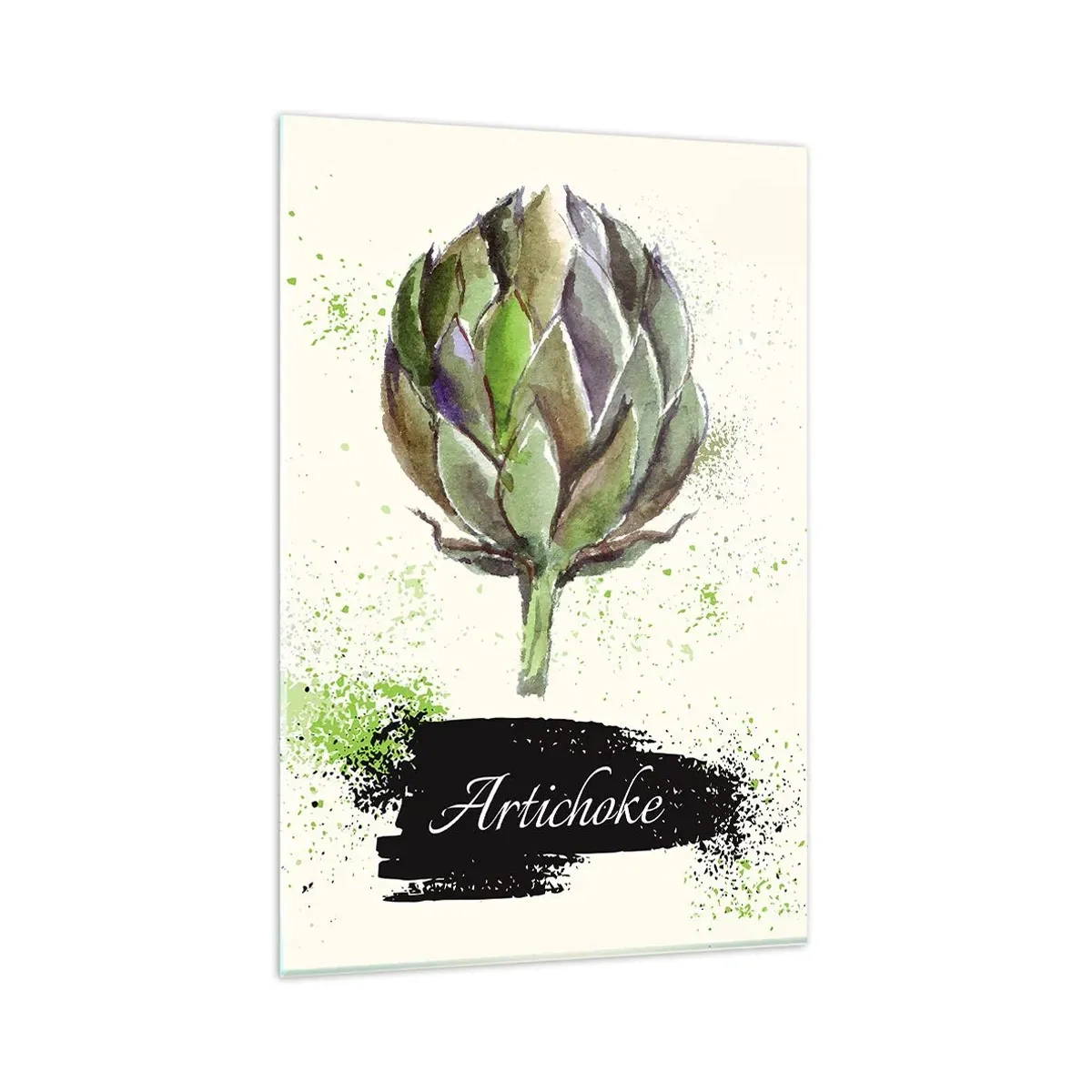 Tablou pe sticlă - Trăiască legumele! - 80x120 cm