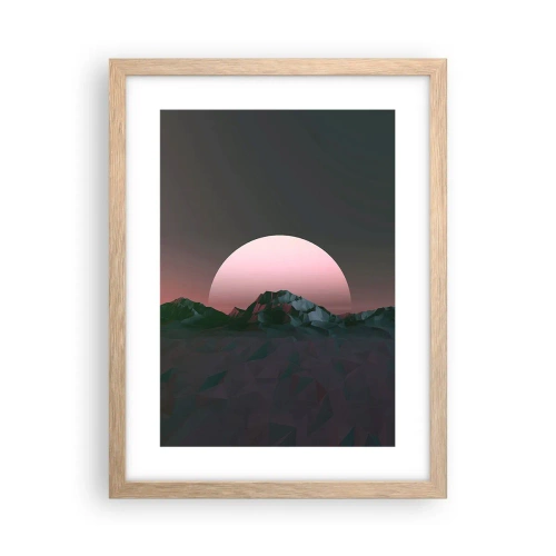 Poster în ramă de stejar deschis - Într-o galaxie învecinată - 30x40 cm