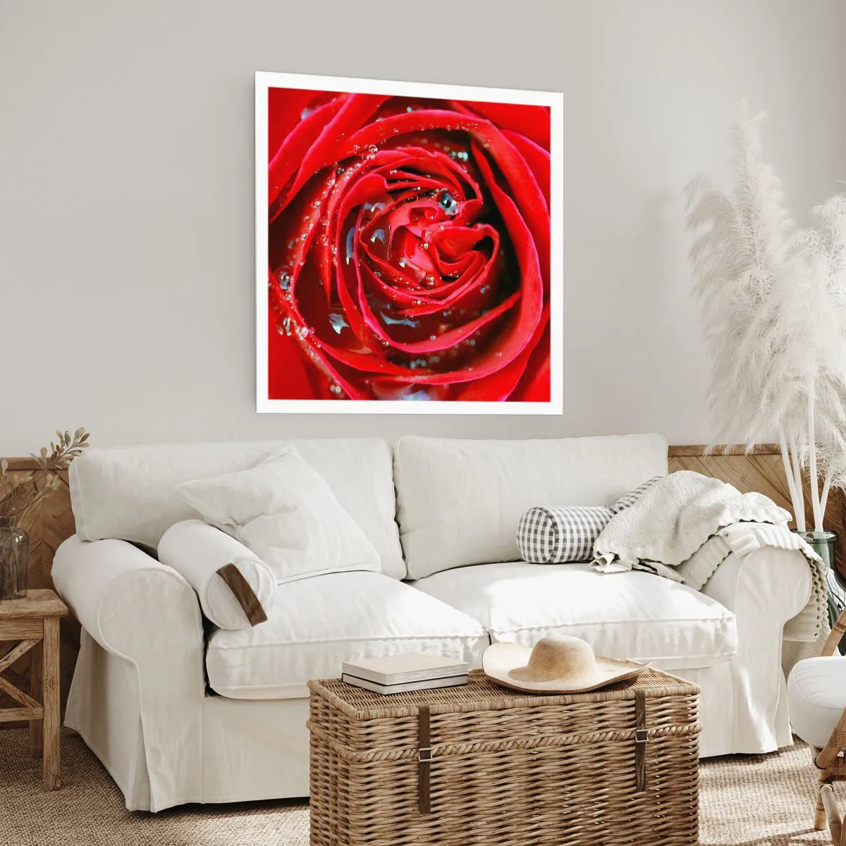 Poster - În picături de rouă - 60x60 cm